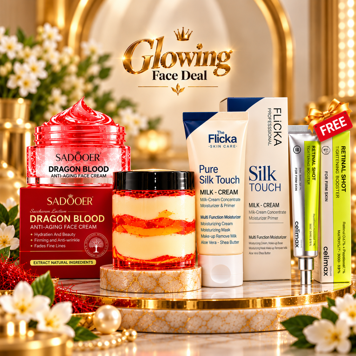 Glowing Face Deal || 4 in 1 Bundle