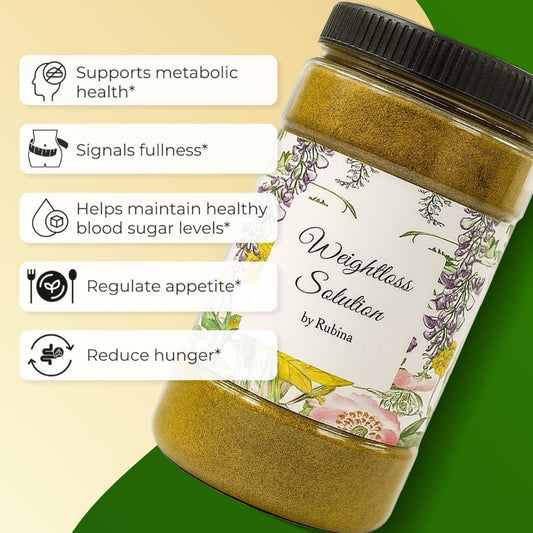 Weight Loss Solution by Dr. Rubina || Herbal Slimming, Digestion & Energy Support Formula (150g)