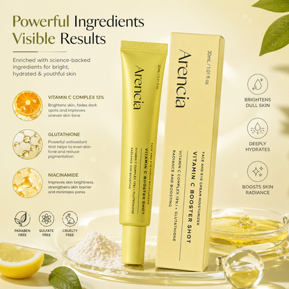 Arencia Vitamin C Booster Shot || Face & Eye Cream Moisturizer
